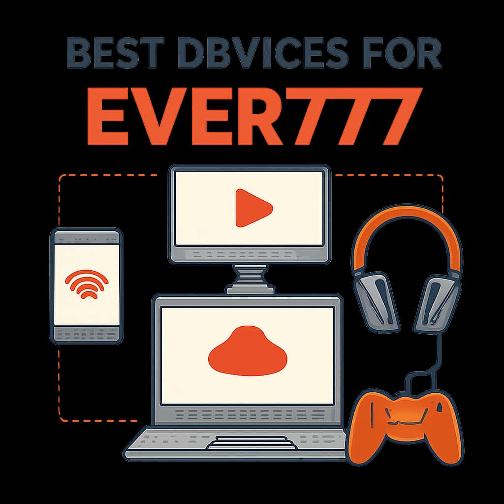 An educational diagram illustrating device compatibility with Ever777.