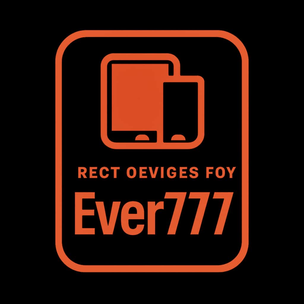 A badge representing quality devices compatible with Ever777.