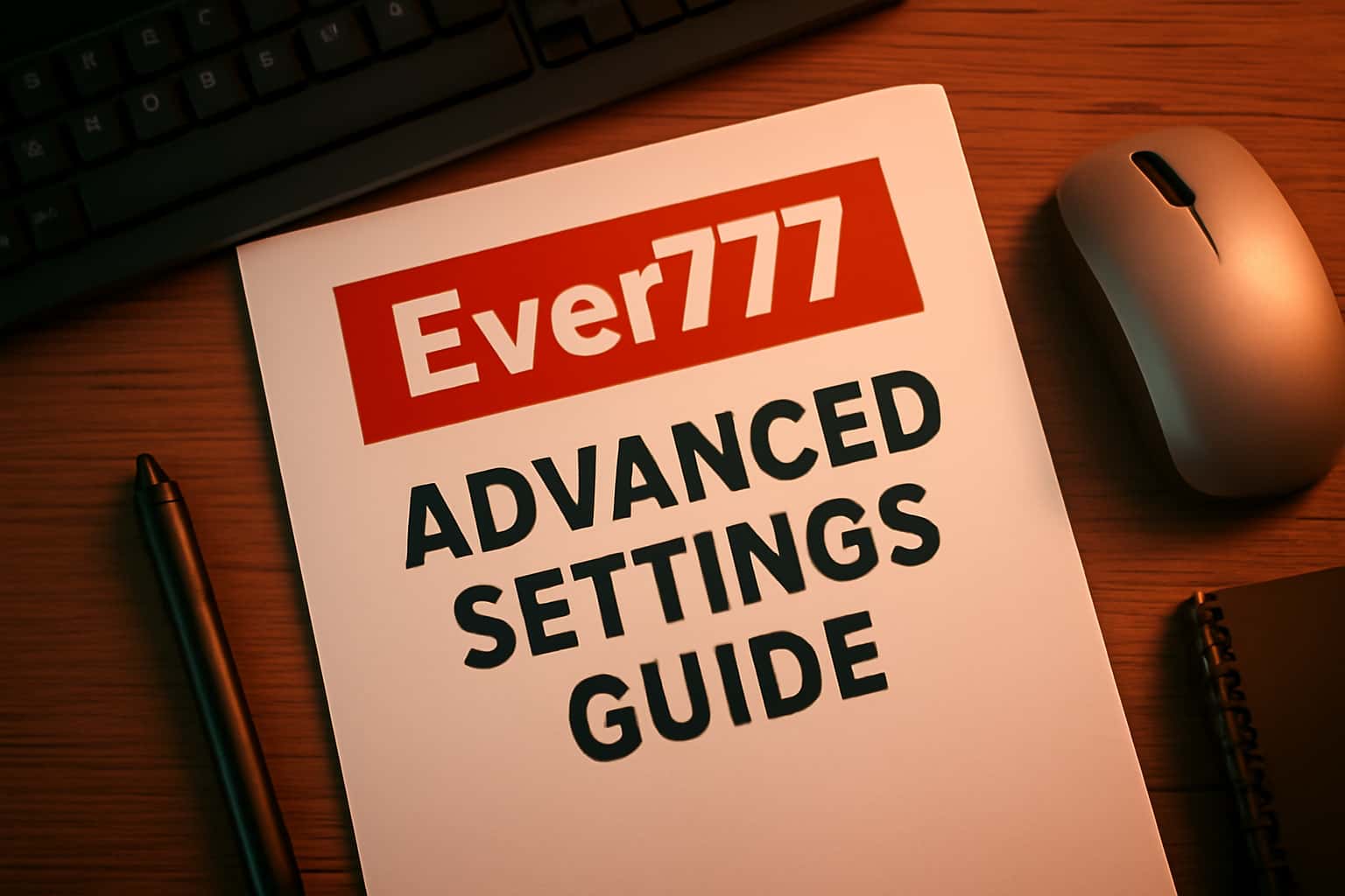 Informational scene related to Ever777 Advanced Settings Guide.