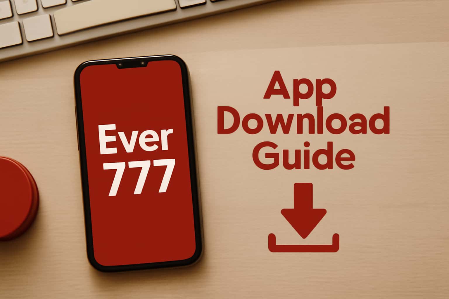 Visual representation of the Ever777 App Download Guide in a sleek, futuristic style.
