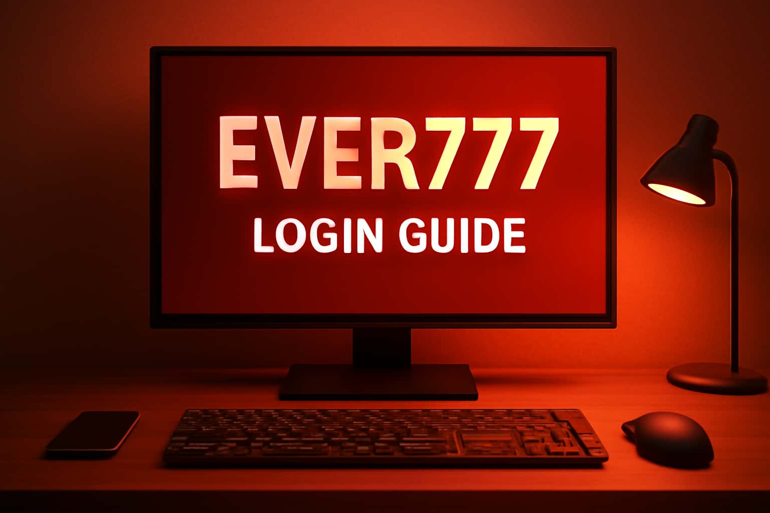An informative visual representation of the Ever777 Login Guide with a futuristic design.