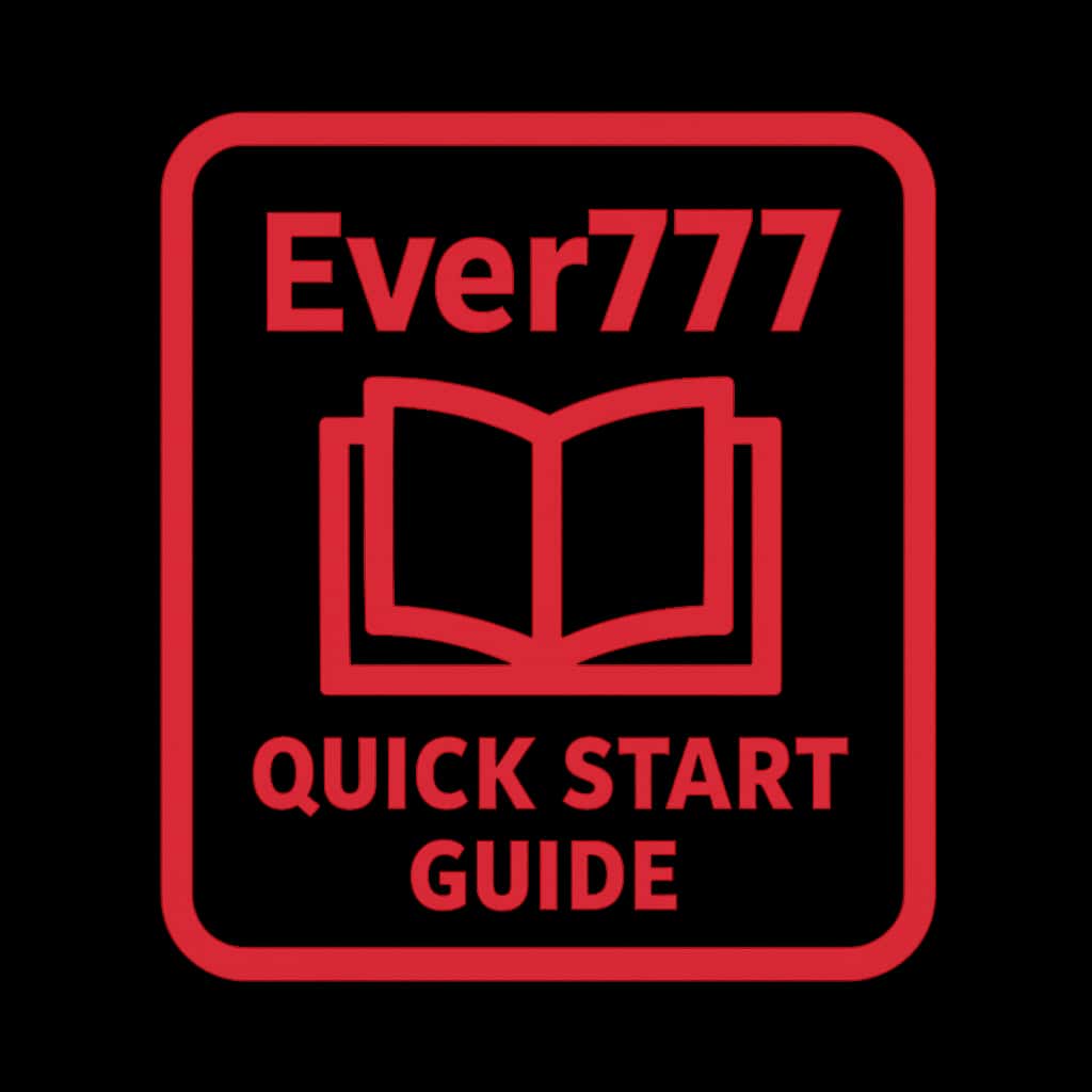 An icon representing the Ever777 Quick Start Guide, designed to be clear and informative.