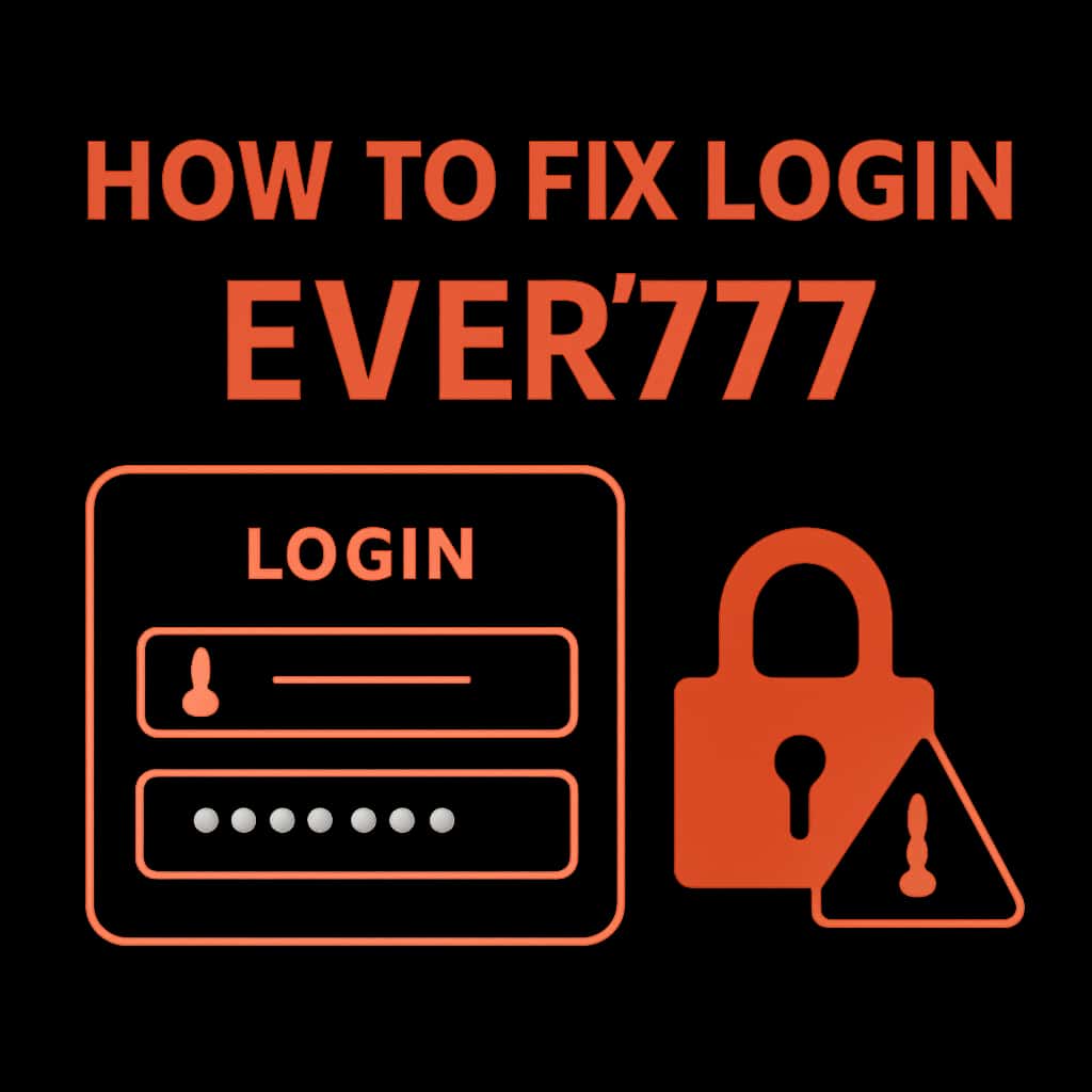 An educational illustration detailing the login process for Ever777