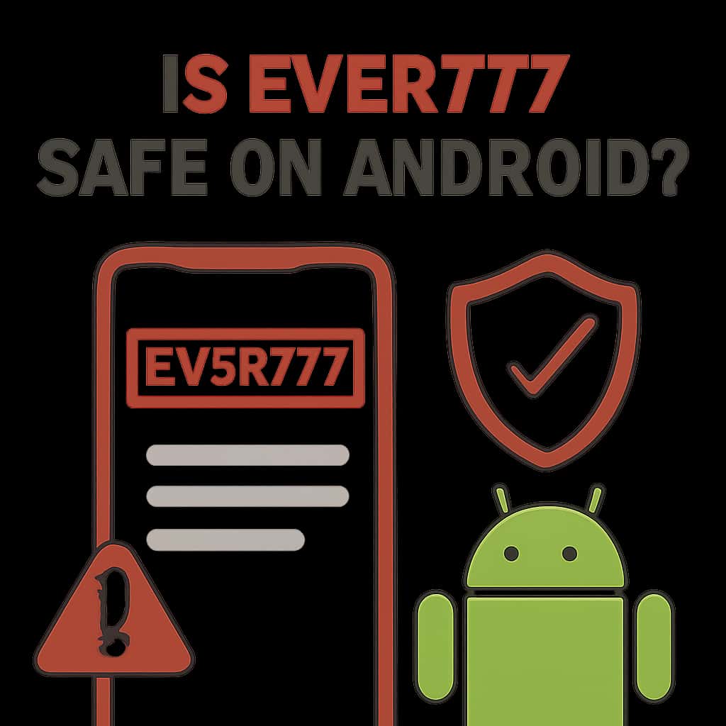 A diagram illustrating the safety features of the Ever777 app on Android.