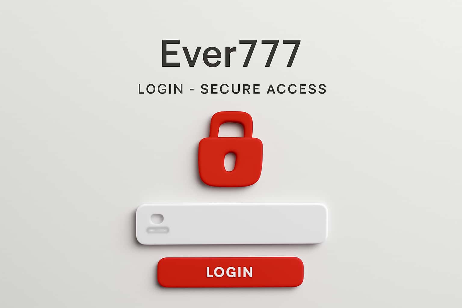 Ever777 Login - Secure Access Interface