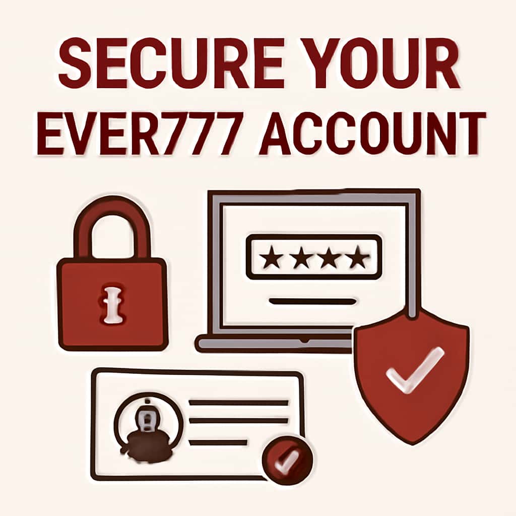 An educational diagram illustrating security steps for Ever777.