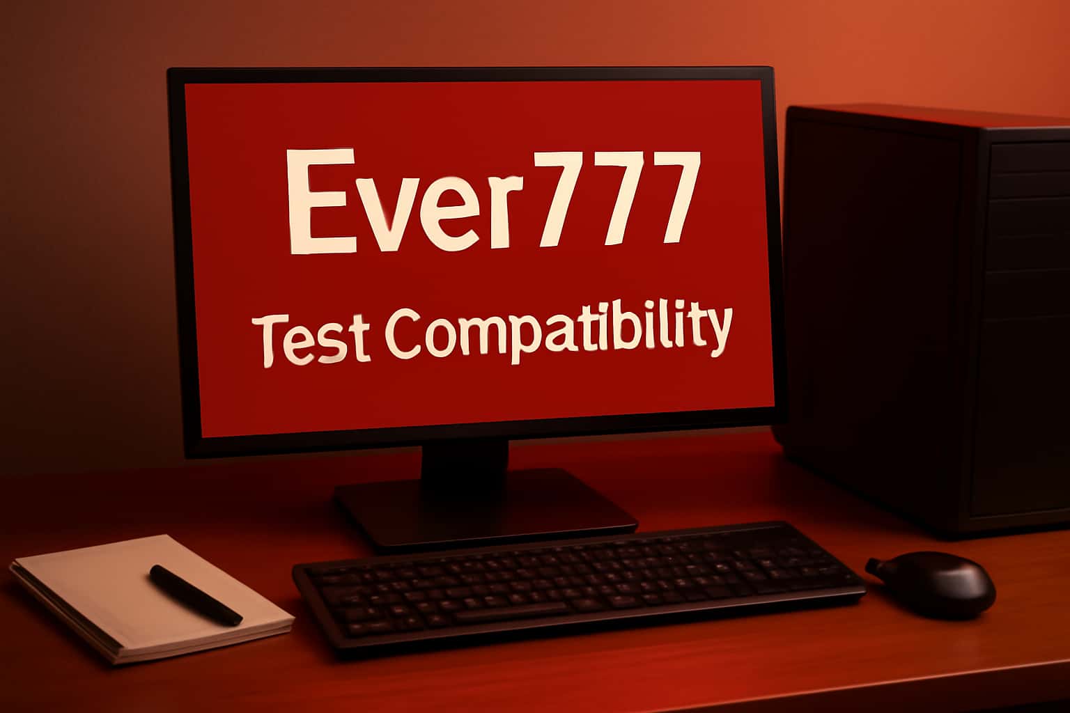 An illustrative scene highlighting device compatibility for Ever777.