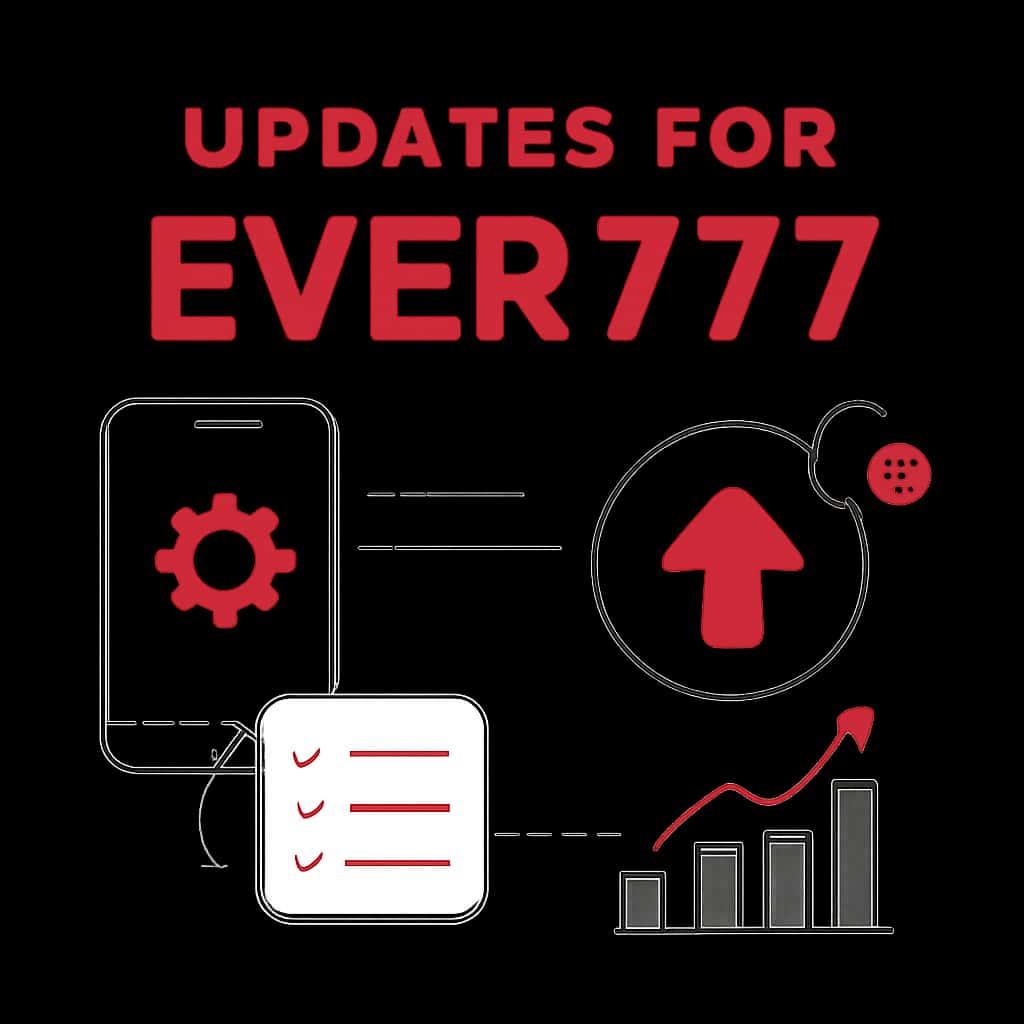 Illustration explaining updates for the Ever777 app